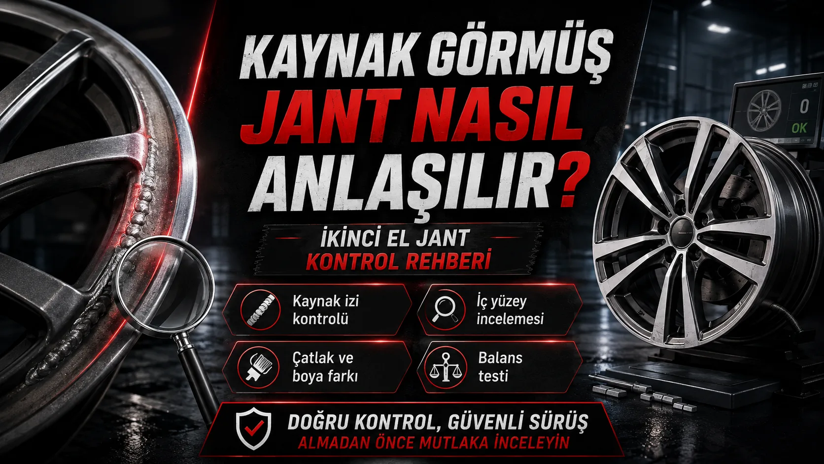 Kaynak Görmüş Jant Nasıl Anlaşılır? İkinci El Jant Kontrolü