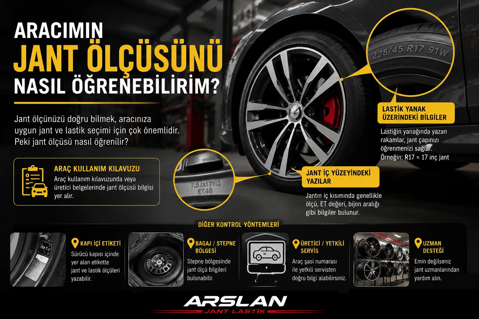 Aracımın Jant Ölçüsünü Nasıl Öğrenebilirim? (Adım Adım Rehber)