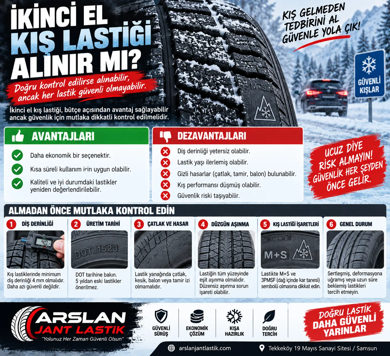 İkinci El Kış Lastiği Alınır mı? | Çıkma Lastik Rehberi