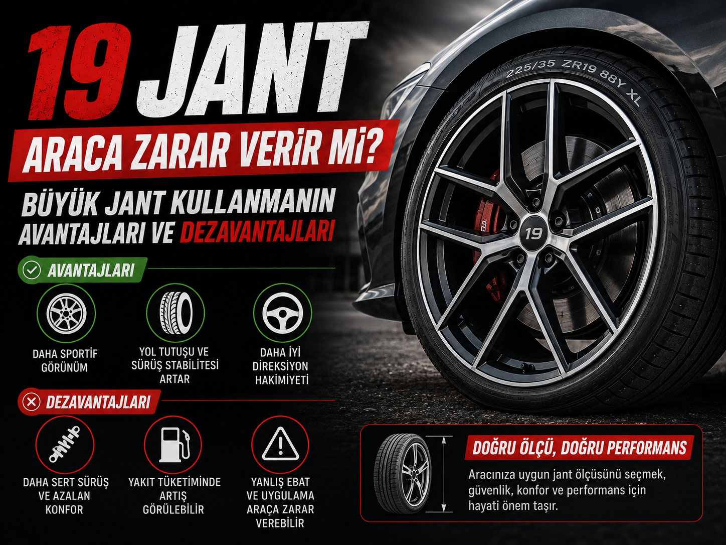 19 Jant Araca Zarar Verir mi? Avantajları ve Dezavantajları