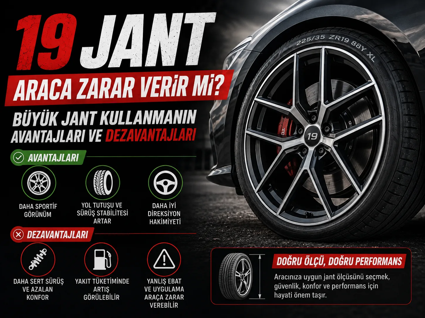 19 Jant Araca Zarar Verir mi? Avantajları ve Dezavantajları