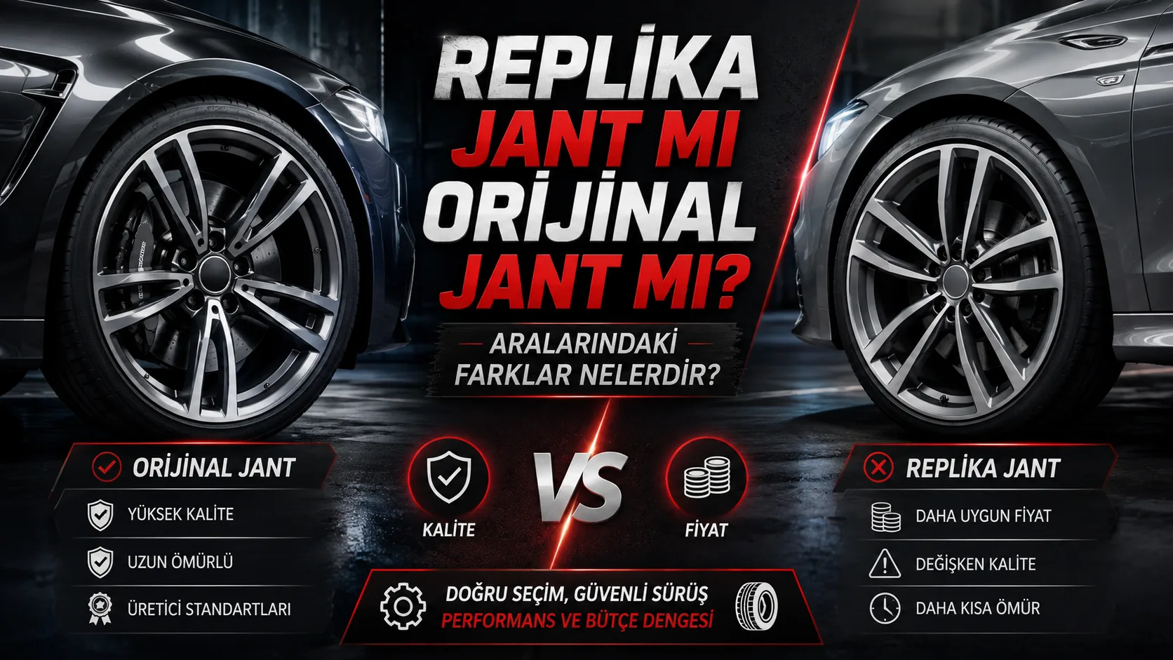 Replika Jant mı Orijinal Jant mı? Aralarındaki Farklar