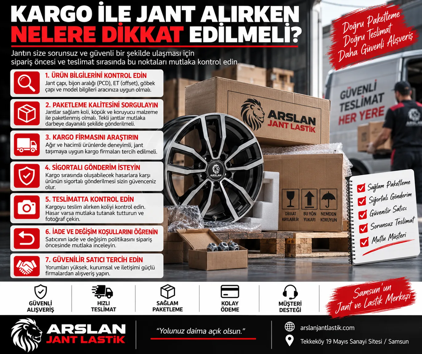 Kargo ile Jant Alırken Nelere Dikkat Edilmeli?