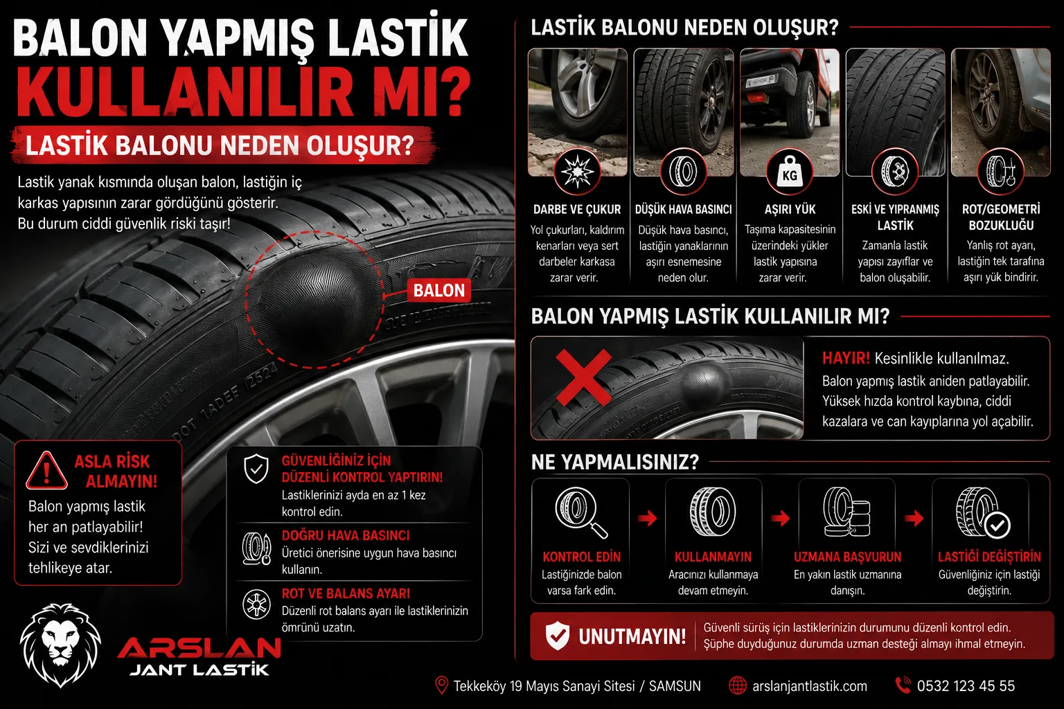 Balon Yapmış Lastik Kullanılır mı? Lastik Balonu Neden Oluşur?