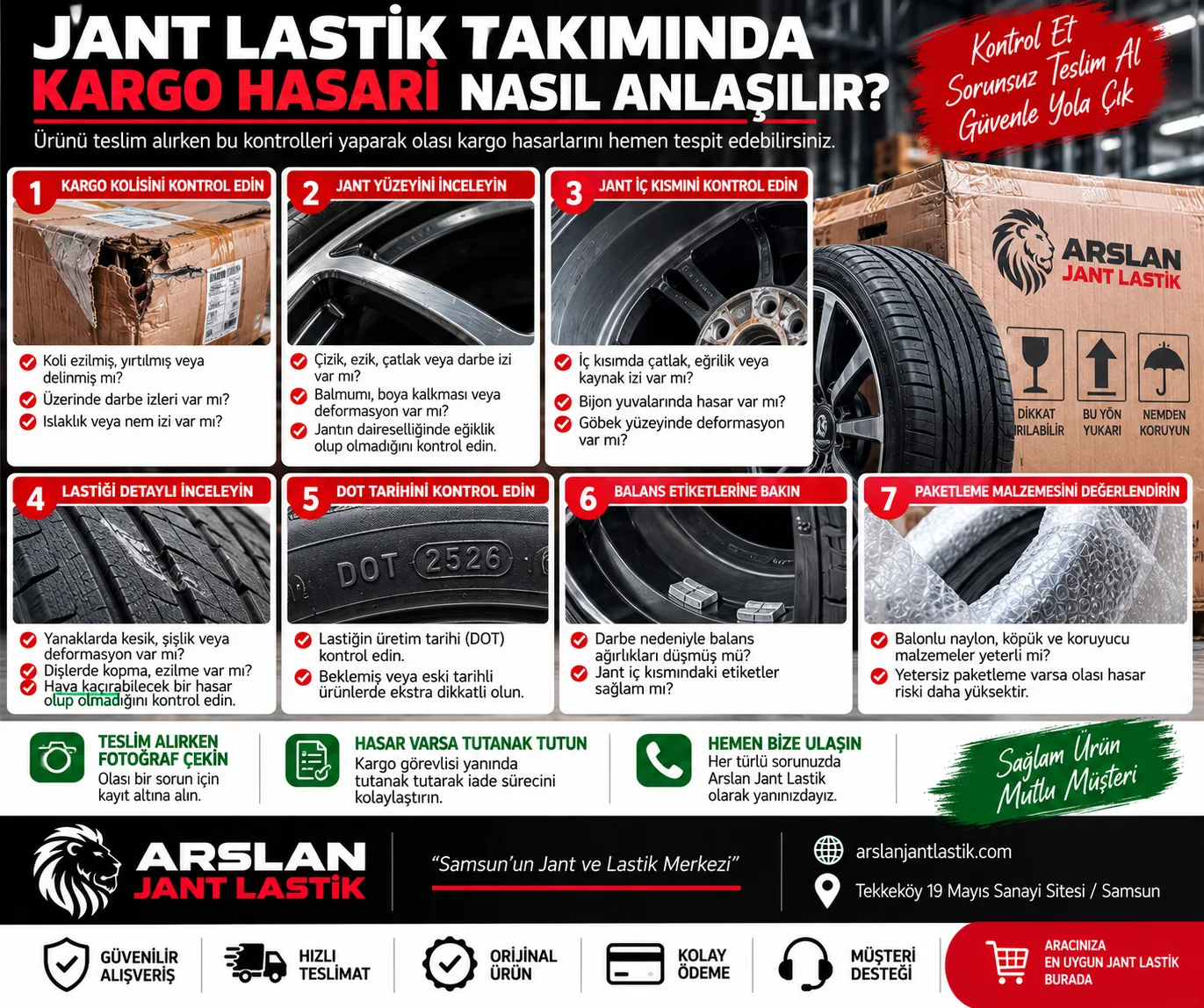 Jant Lastik Takımında Kargo Hasarı Nasıl Anlaşılır?