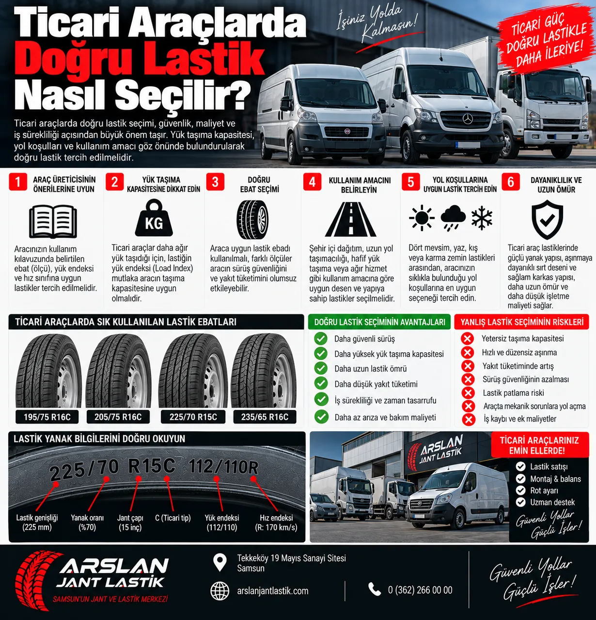 Ticari Araçlarda Doğru Lastik Nasıl Seçilir? | C Tipi Lastik Rehberi
