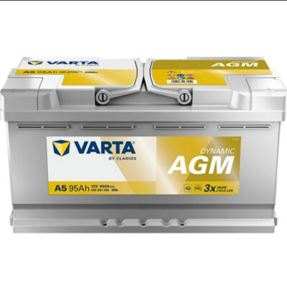 12/95 A5 SILVER DYNAMIC AGM START-STOP VARTA