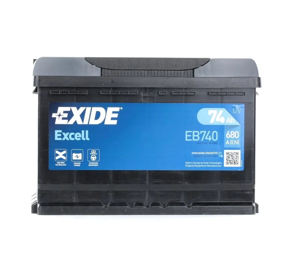 EXIDE EXCELL EB740 12V-74AH