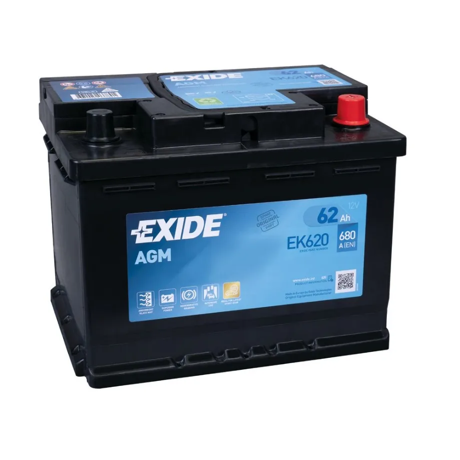 EXIDE AGM EK620 12V-62AH