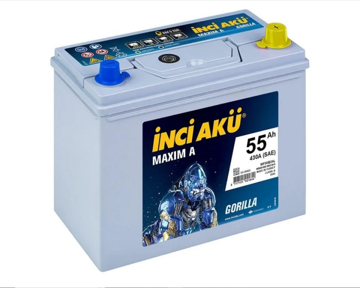 İNCİ MAXİM A 12V-55AH KARE TK