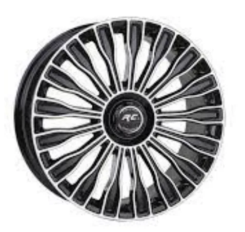 5 112 19 9.5 ET48 CH66.6 RC329 BLACK FOIL