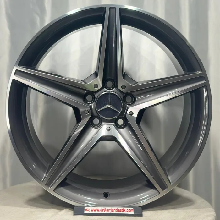 5 112 19 8.0 9.0 ET43-49 ÖN ARKA CH66.6 DY1719 GUN METAL DİAMOND W205 JANT