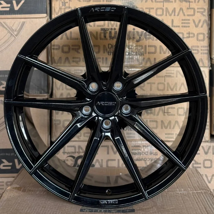 5 112 19 8.5-9.5 ET30-37 ÖN ARKA GLOSS BLACK ARCEO MONACO JANT MODELİ (4Ad)