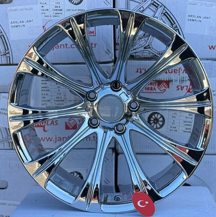 5 120 19 10.0 ET20 CH72.6 BMW CHROME M5 JANT MODELİ (ARKA)(1Ad)