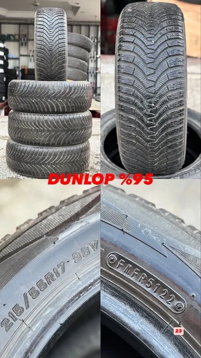 215/55R17 98V DUNLOP (K22) 4 ADET
