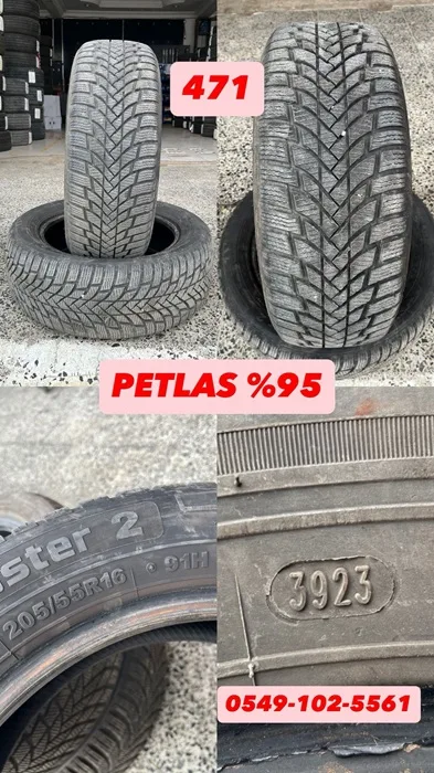 205/55R16 PETLAS (K23) 2 ADET