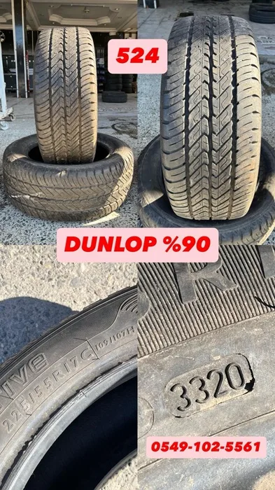 225/55R17C DUNLOP (Y20) 2 ADET
