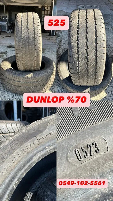 225/55R17C DUNLOP (Y23) 2 ADET