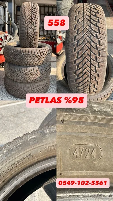 195/55R16 87H PETLAS (K24) 4 ADET