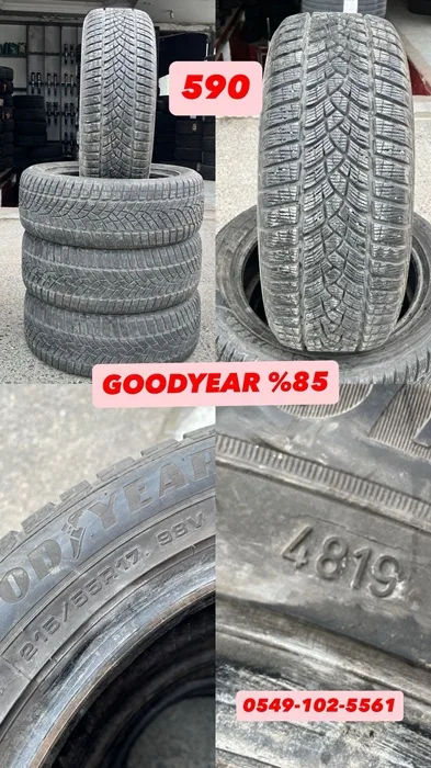 215/55R17 98V GOODYEAR (K19) 4 ADET