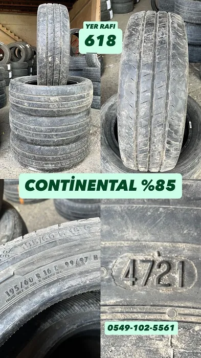 195/60R16C 99/97H CONTİNENTAL (Y21) 4 ADET YER RAFI