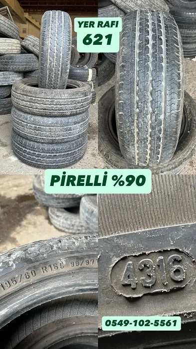 195/60R16C 99/97T PİRELLİ (Y16) 4 ADET YER RAFI