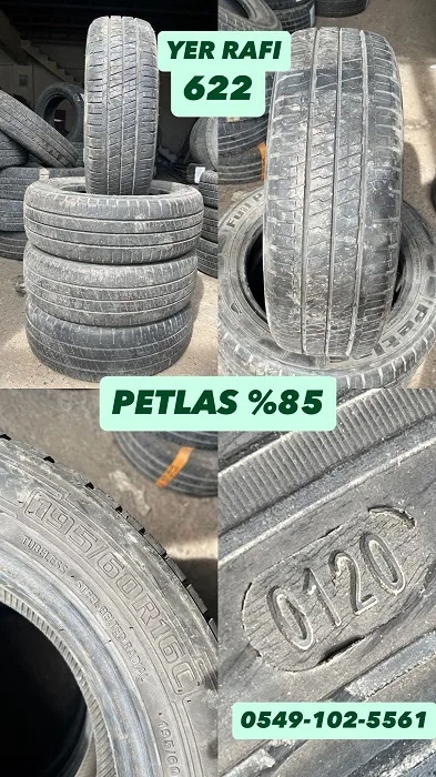 195/60R16C PETLAS (Y20) 4 ADET YER RAFI