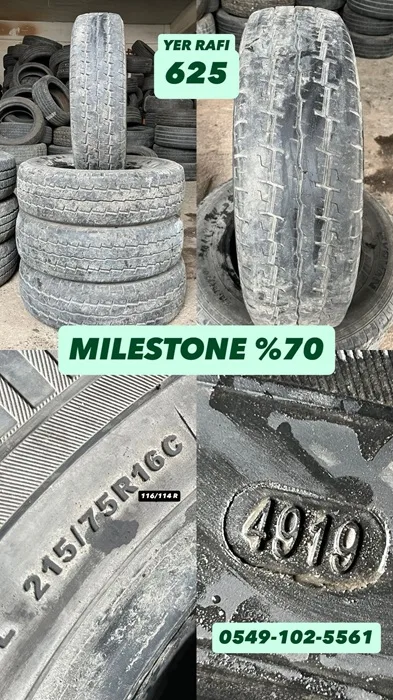 215/75R16C MILESTONE (Y19) 4 ADET YER RAFI
