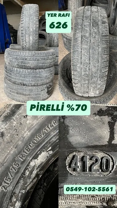 215/75R16C 116/114R PİRELLİ (Y20) 4 ADET YER RAFI