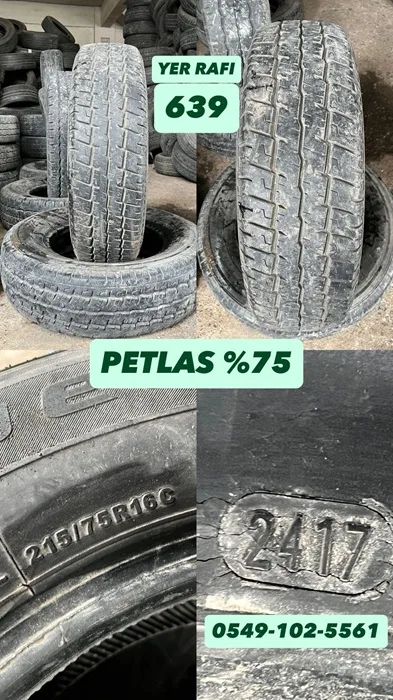 215/75R16C PETLAS (Y17) 2 ADET