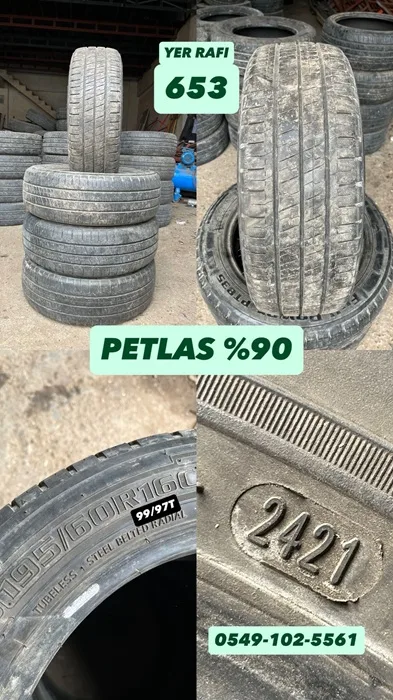195/60R16C 99/97T PETLAS (Y21) 4 ADET