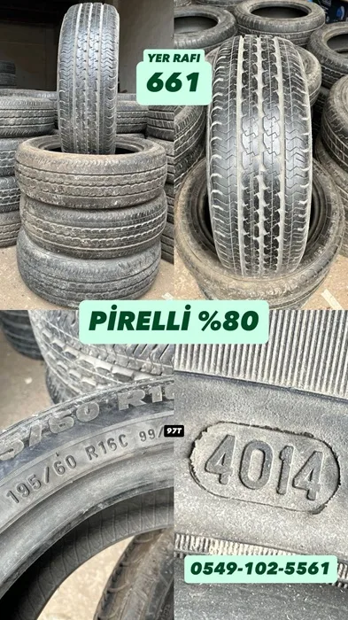 195/60R16C 99/97T PİRELLİ (Y14) 4 ADET