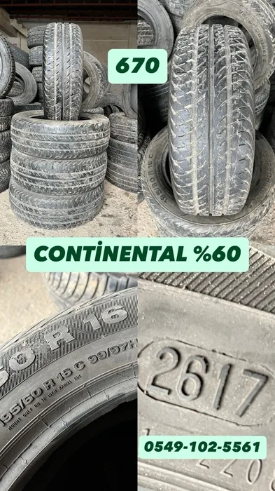 195/60R16C 99/97H CONTİNENTAL (Y17) 4 ADET