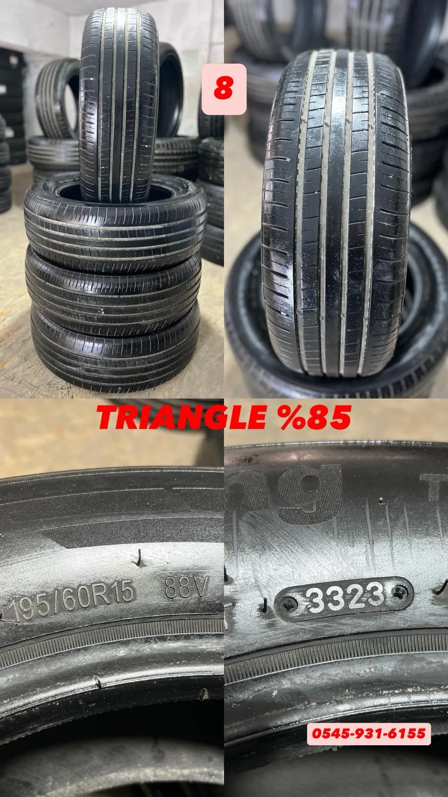 195/60R15 88V TRIANGLE (Y23) 4 ADET
