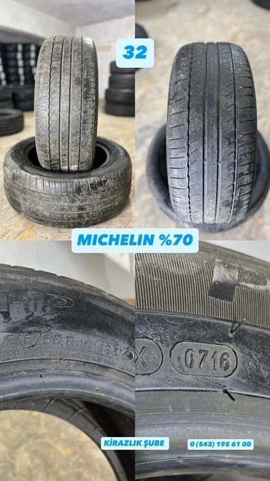 215/55R16 93V MICHELIN (Y16) 2 ADET