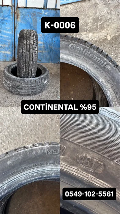 195/50R16 88H CONTİNENTAL (K17) 2 ADET