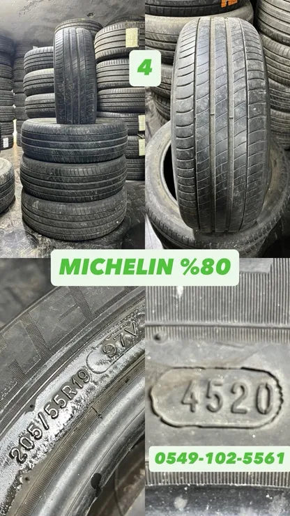 205/55R19 97V MICHELIN (Y20) 4 ADET