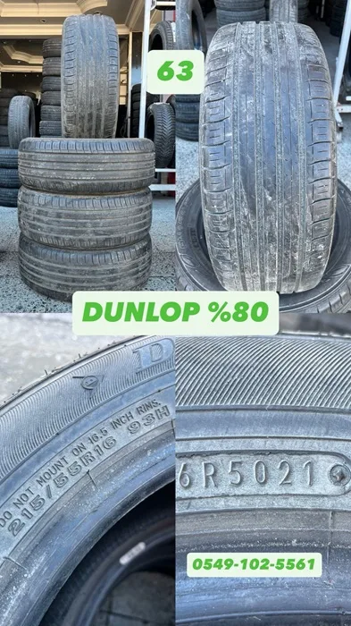 215/55R16 93H DUNLOP (Y21) 4 ADET