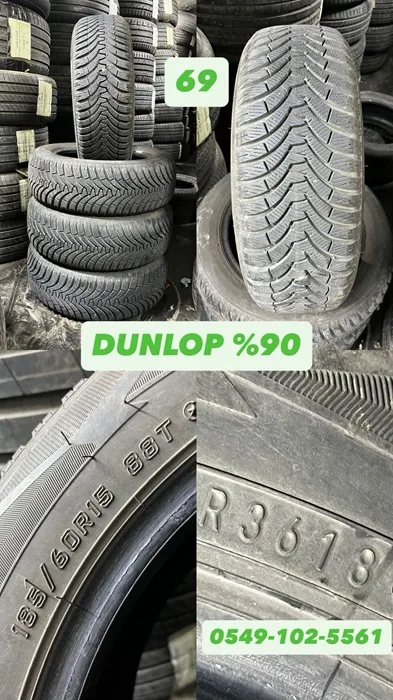 185/60R15 88T DUNLOP (K18) 4 ADET