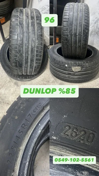 225/45R17 91W DUNLOP (Y20) 2 ADET