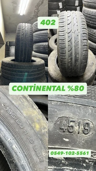 195/60R15 88H CONTİNENTAL (Y19) 2 ADET