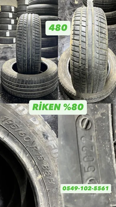 195/60R15 88H RİKEN (Y22) 2 ADET