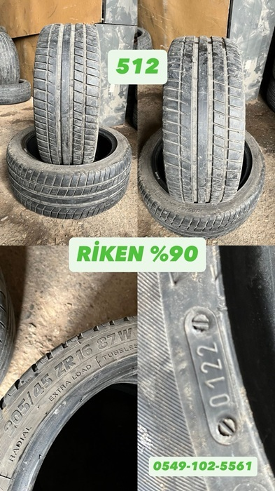 205/45R16 87W RİKEN (Y22) 2 ADET