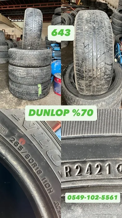 265/60R18 110H DUNLOP (Y21) 4 ADET