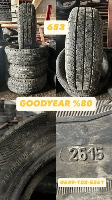 215/65R16C GOODYEAR (Y15) 4 ADET