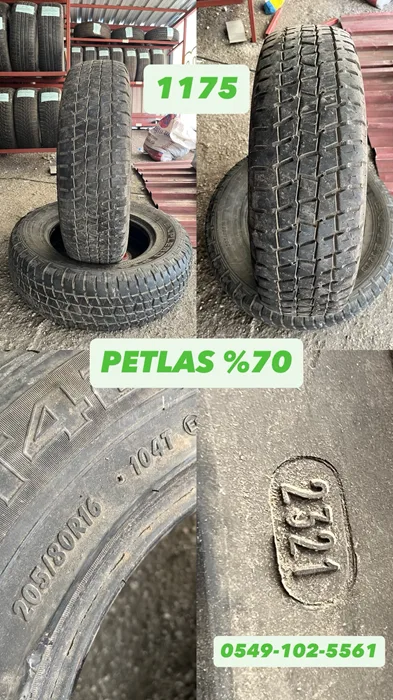 205/80R16 104T PETLAS (Y21) 2 ADET