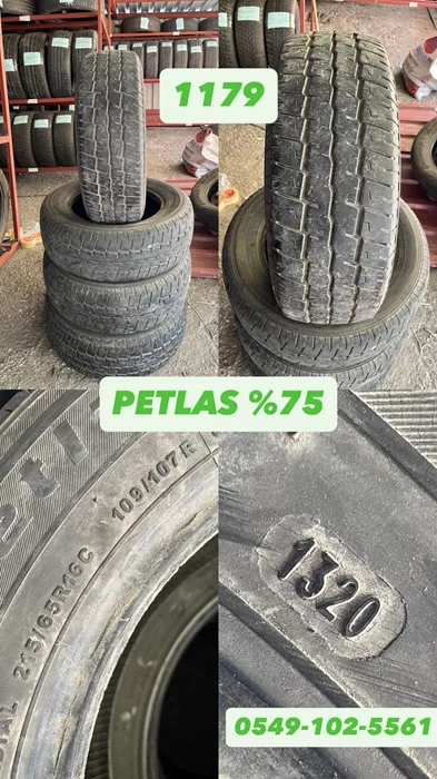 215/65R16C 109/107R PETLAS (Y20) 4 ADET