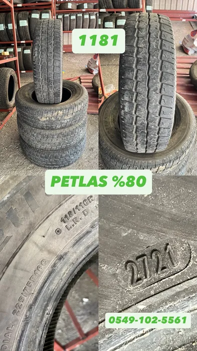 225/75R16C 118/116R PETLAS (Y21) 4 ADET