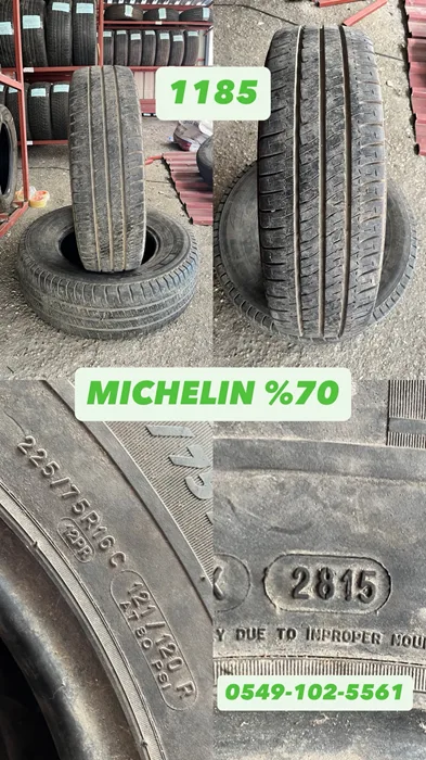 225/75R16C 121/120R MICHELIN (Y15) 2 ADET