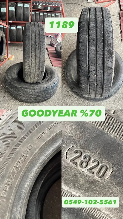 225/75R16C 121/120H GOODYEAR (Y20) 2 ADET